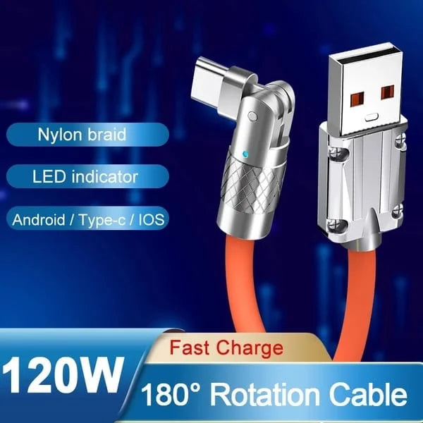 ChargingCable™ -  Einzigartiges, um 180° drehbares Ladekabel