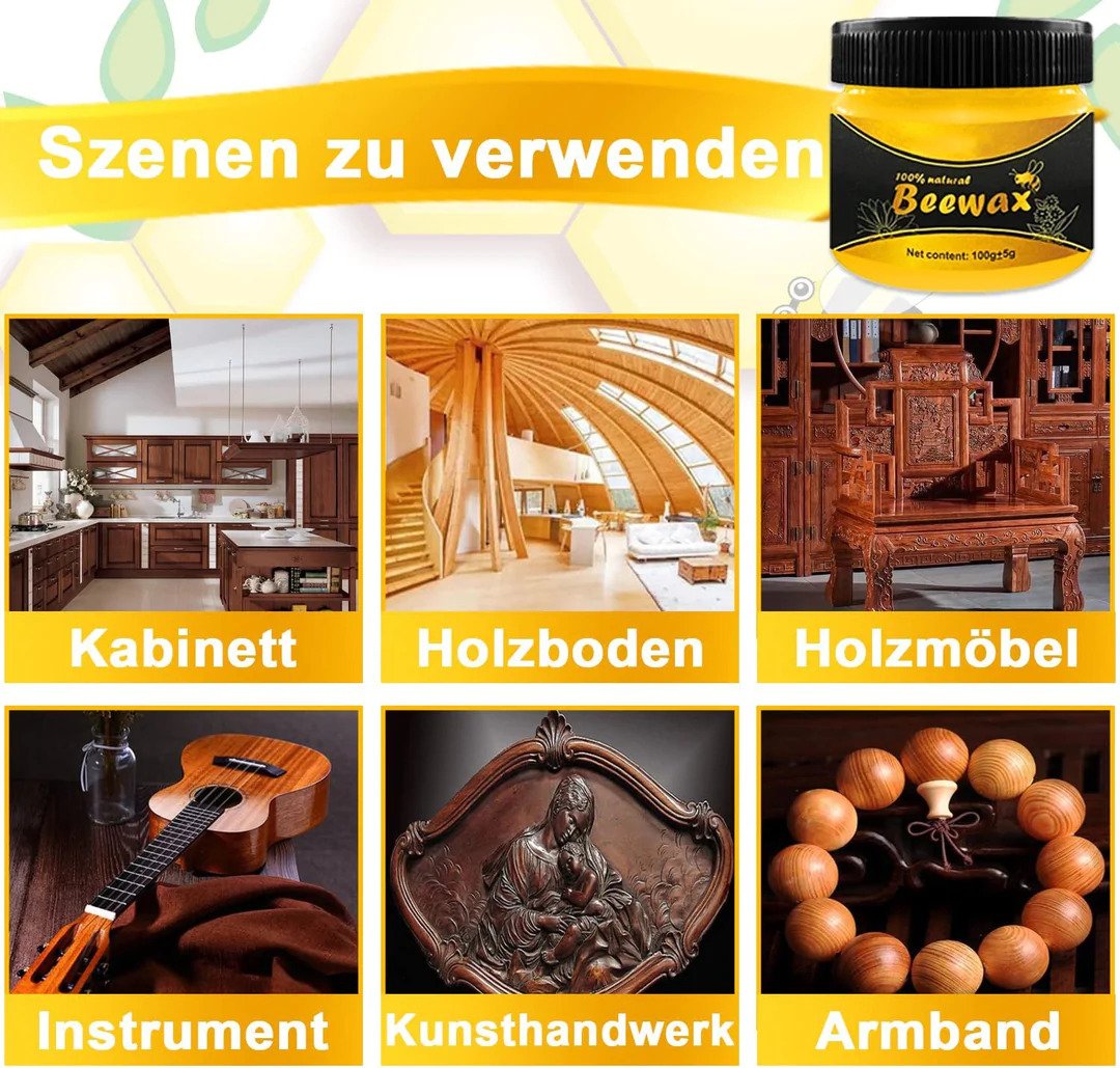 Bienenwachs™ - Bringen Sie neues Leben in alte Möbel (2 + 1 Gratis)