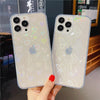 Housse transparente à paillettes laser pour iphone