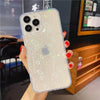 Housse transparente à paillettes laser pour iphone